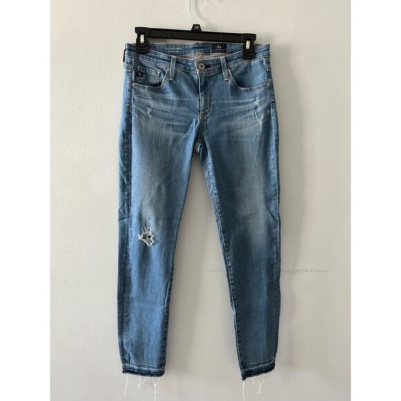 AG Adriano Goldschmied Jeans Women's 27 Stevie Ankle Slim Straight Ankle Denim - Picture 1 of 9